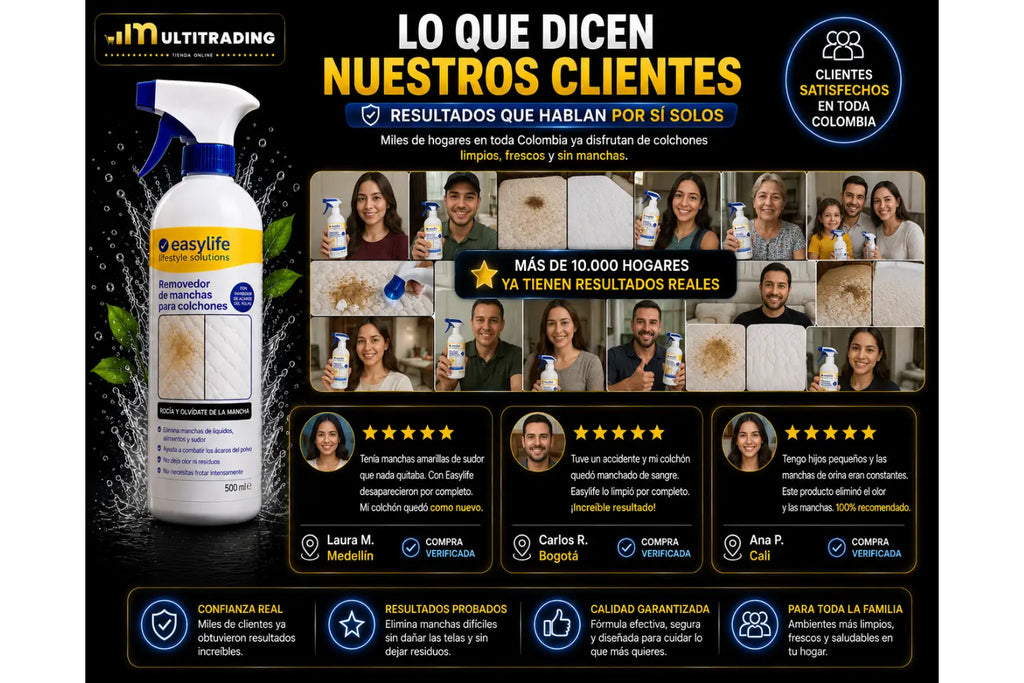 Poderoso Removedor de Manchas para Colchones